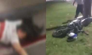 Casal morre após moto bater em poste na Avenida das Torres em Manaus