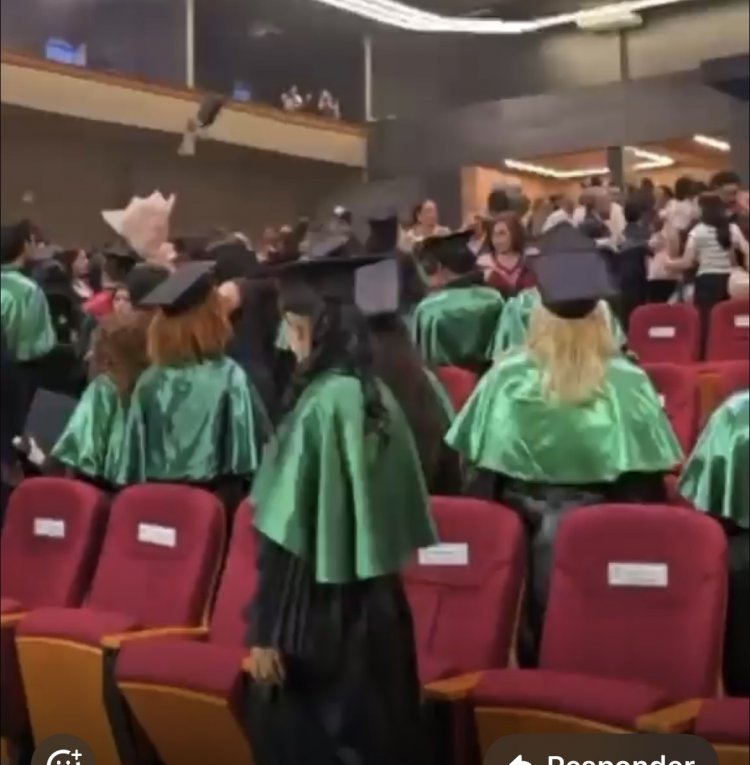 Formatura na Nilton Lins é evacuada após problema em ar-condicionado em Manaus